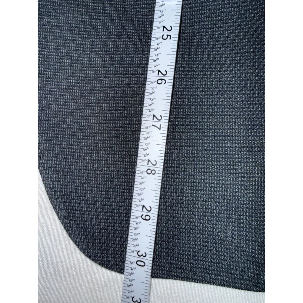 Mens Pino Porto Tailored Fit Micro Check Two-Button Black/Charcoal Grey Size 44